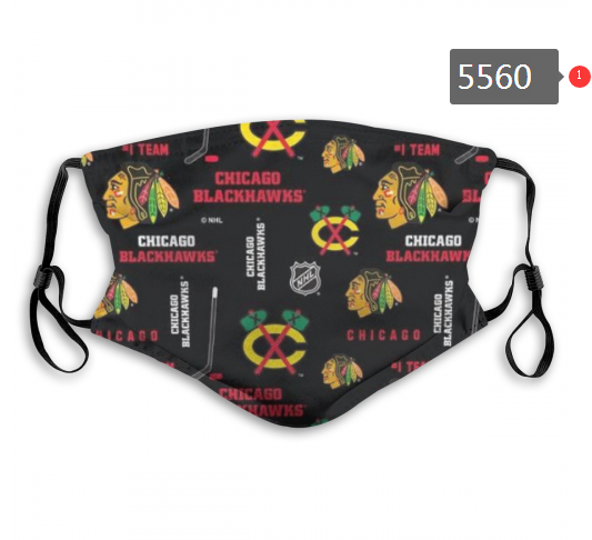 2020 NHL Chicago Blackhawks #2 Dust mask with filter